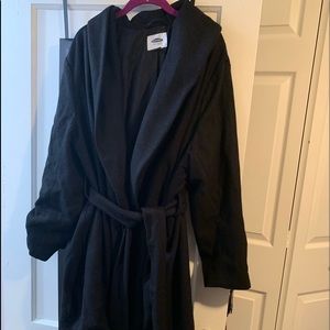 Old Navy wool blend wrap coat